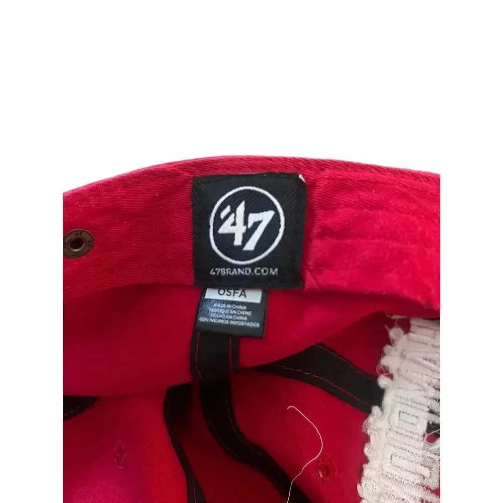 Atlanta Braves - World Series Champions Red Clean Up Hat - 47 Brand - Picture 5 of 5